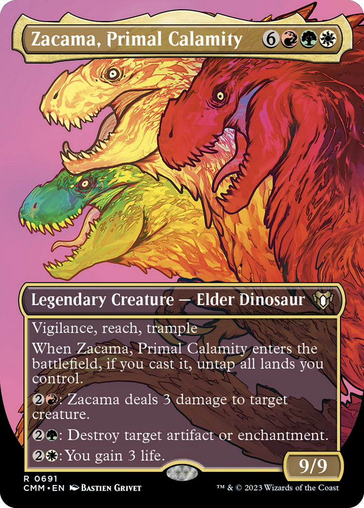 Zacama, Primal Calamity (Borderless Profile) [Commander Masters] | Mindsight Gaming