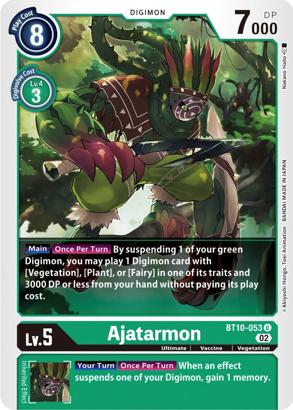 Ajatarmon [BT10-053] [Xros Encounter] | Mindsight Gaming