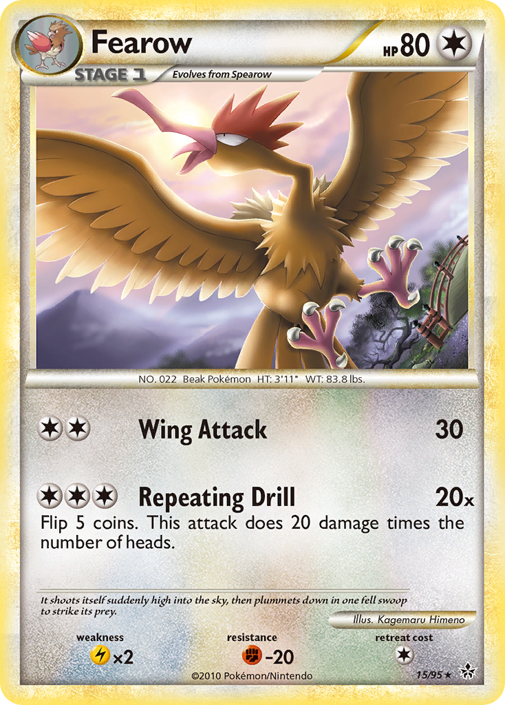 Fearow (15/95) [HeartGold & SoulSilver: Unleashed] | Mindsight Gaming