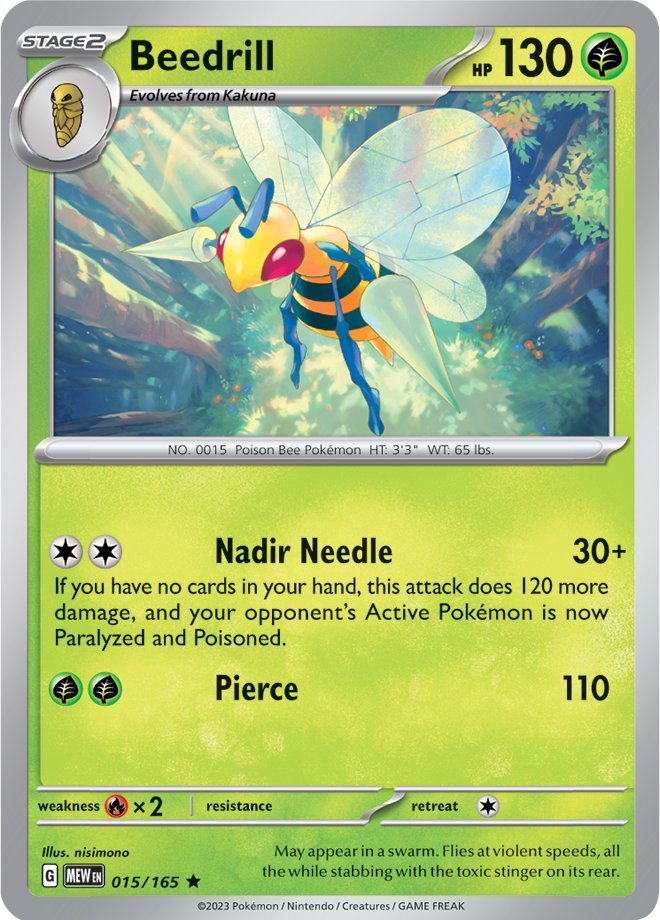 Beedrill (015/165) [Scarlet & Violet 151] | Mindsight Gaming