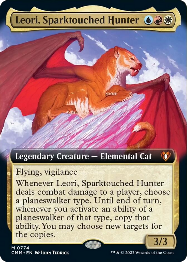 Leori, Sparktouched Hunter (Extended Art) [Commander Masters] | Mindsight Gaming