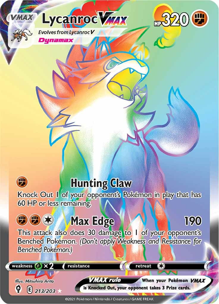 Lycanroc VMAX (213/203) [Sword & Shield: Evolving Skies] | Mindsight Gaming