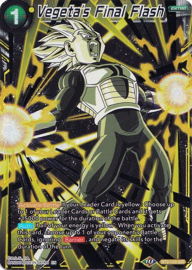 Vegeta's Final Flash (Collector's Selection Vol. 1) (BT9-133) [Promotion Cards] | Mindsight Gaming