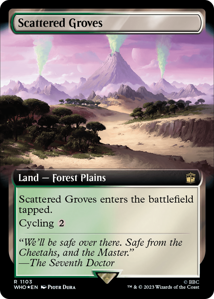 Scattered Groves (Extended Art) (Surge Foil) [Doctor Who] | Mindsight Gaming