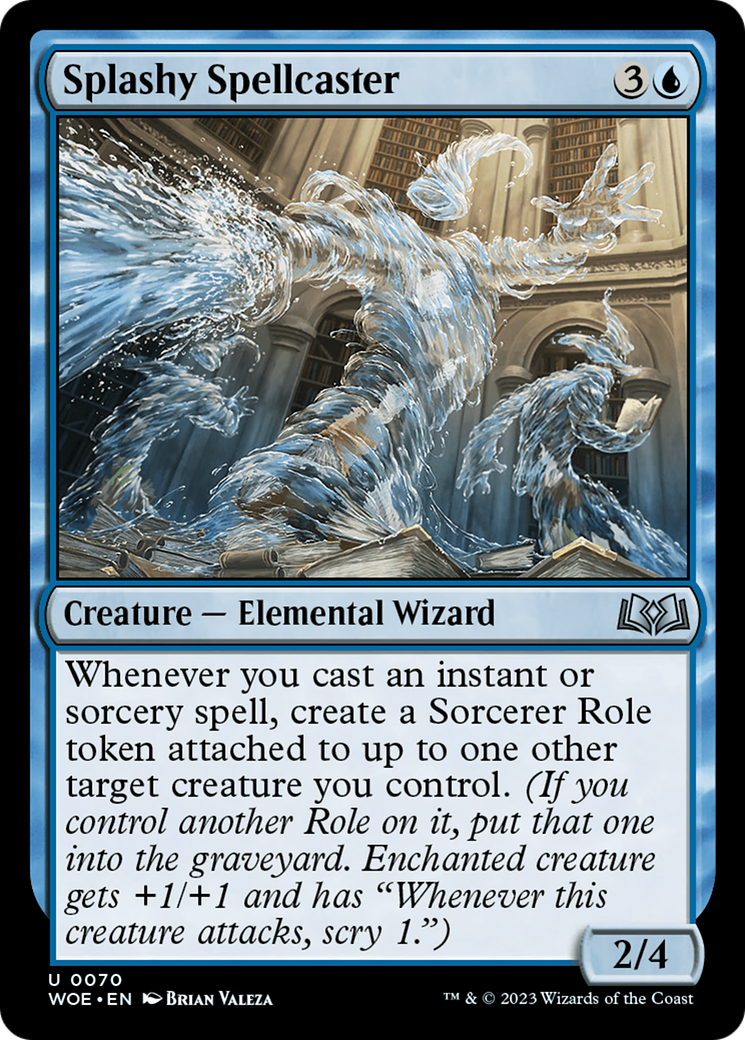 Splashy Spellcaster [Wilds of Eldraine] | Mindsight Gaming