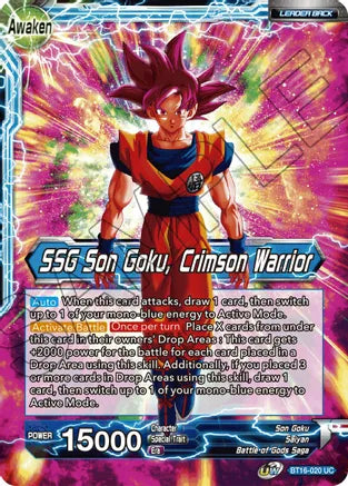 Son Goku // SSG Son Goku, Crimson Warrior (BT16-020) [Realm of the Gods] | Mindsight Gaming