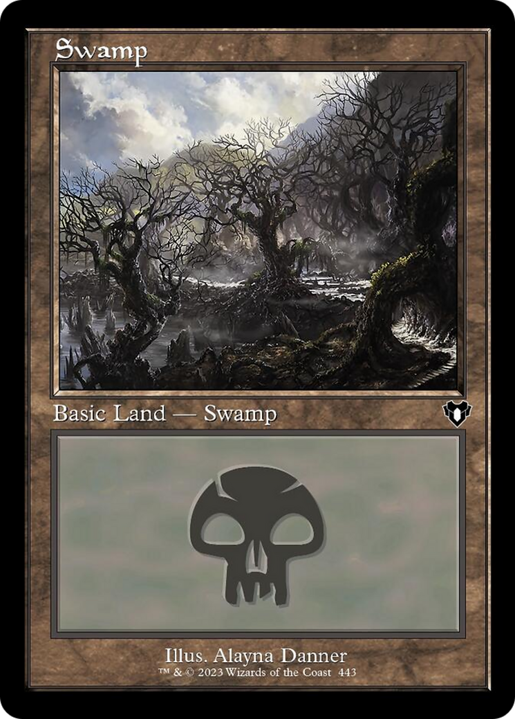 Swamp (443) (Retro) [Commander Masters] | Mindsight Gaming