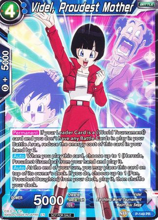 Videl, Proudest Mother (Power Booster: World Martial Arts Tournament) (P-149) [Promotion Cards] | Mindsight Gaming