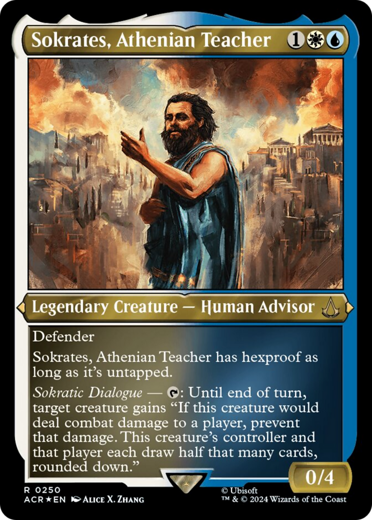 Sokrates, Athenian Teacher (Foil Etched) [Assassin's Creed] | Mindsight Gaming