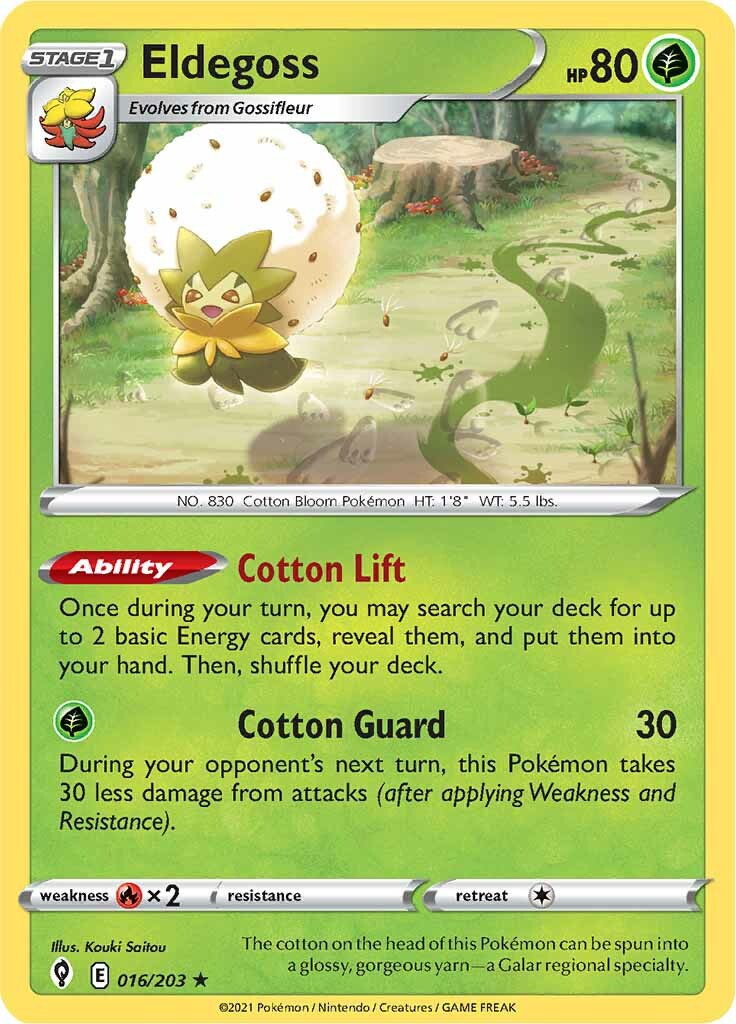 Eldegoss (016/203) (Theme Deck Exclusive) [Sword & Shield: Evolving Skies] | Mindsight Gaming