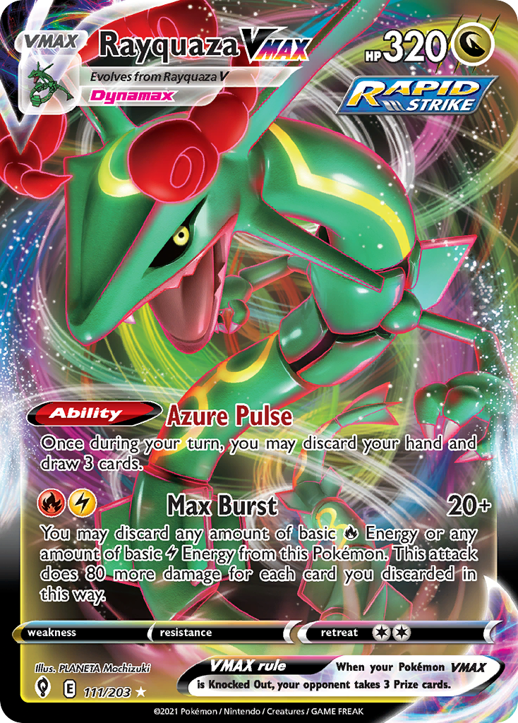 Rayquaza VMAX (111/203) (Jumbo Card) [Sword & Shield: Evolving Skies] | Mindsight Gaming