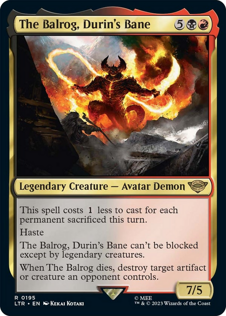 The Balrog, Durin's Bane [The Lord of the Rings: Tales of Middle-Earth] | Mindsight Gaming