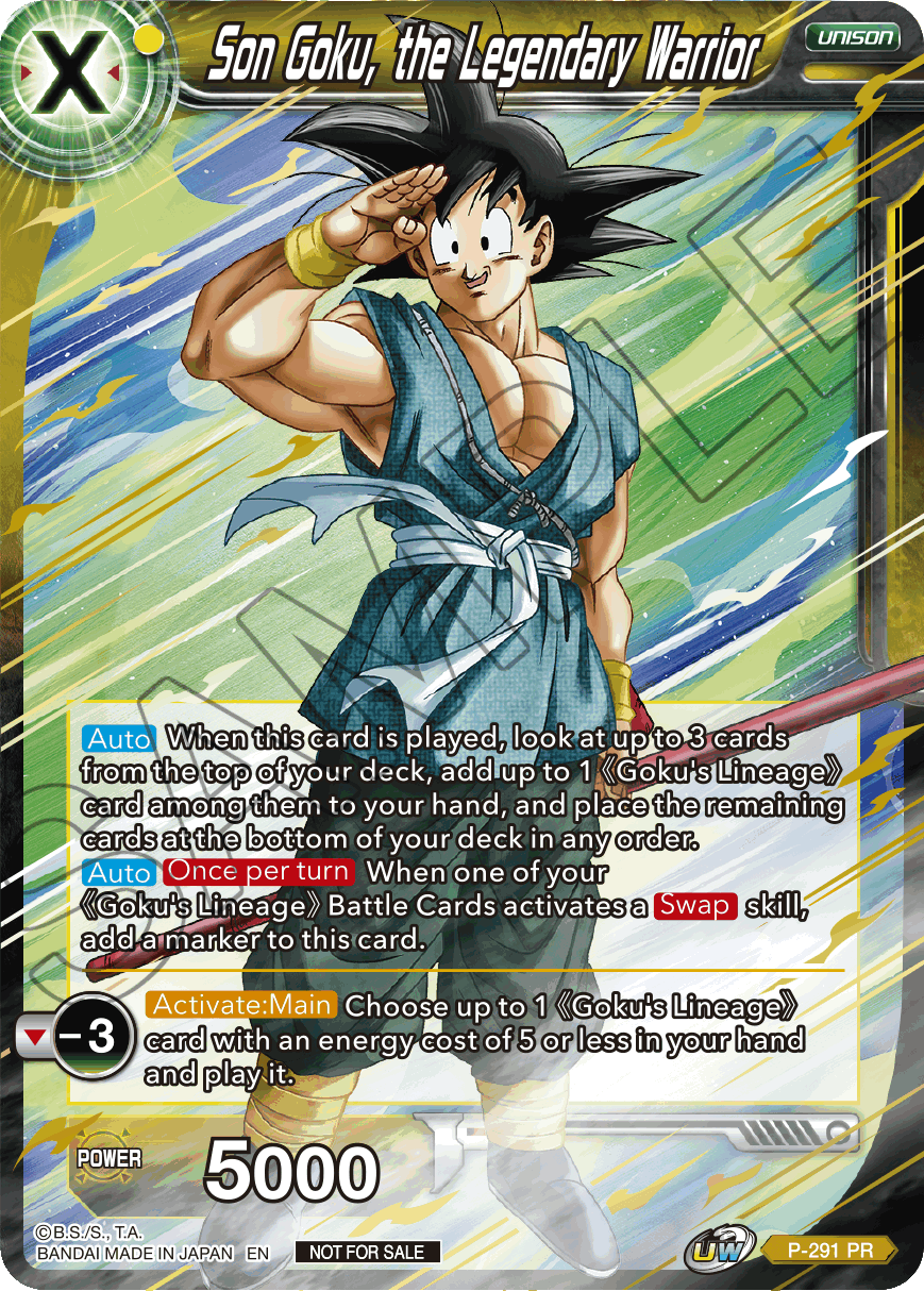 Son Goku, the Legendary Warrior (P-291) [Promotion Cards] | Mindsight Gaming