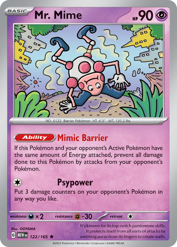 Mr. Mime (122/165) [Scarlet & Violet 151] | Mindsight Gaming