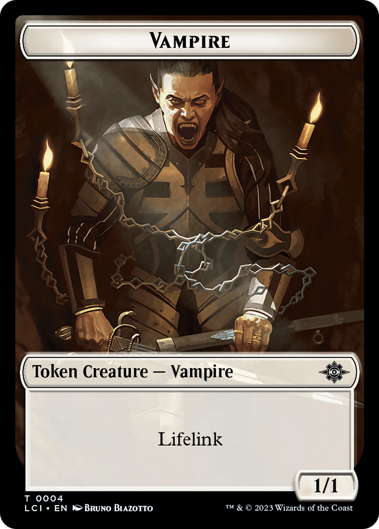 Vampire // Spirit Double-Sided Token [The Lost Caverns of Ixalan Tokens] | Mindsight Gaming