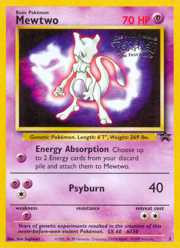 Mewtwo (3) [Wizards of the Coast: Black Star Promos] | Mindsight Gaming