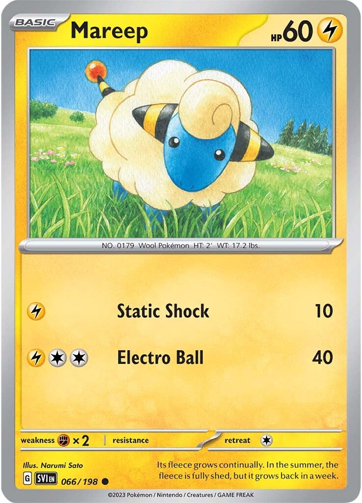 Mareep (066/198) [Scarlet & Violet: Base Set] | Mindsight Gaming