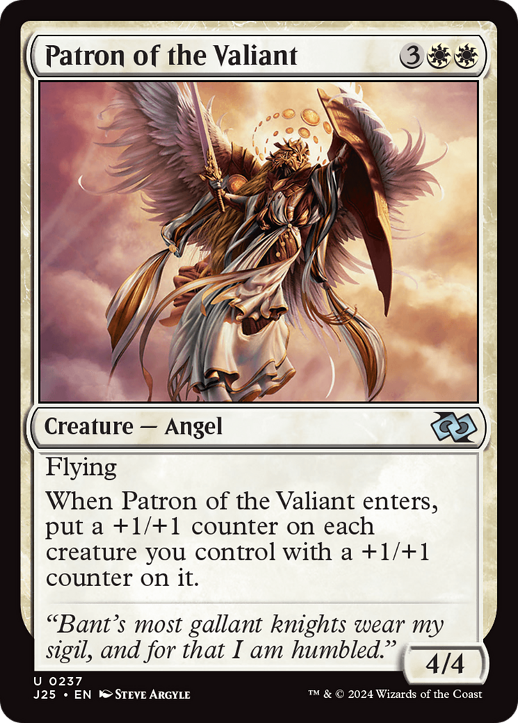 Patron of the Valiant [Foundations Jumpstart] | Mindsight Gaming