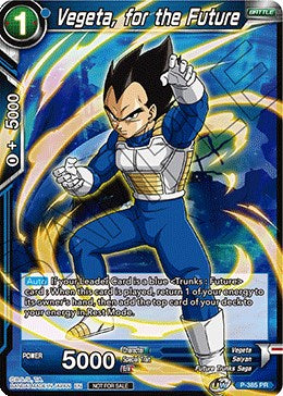 Vegeta, for the Future (Tournament Pack Vol. 8) (P-385) [Tournament Promotion Cards] | Mindsight Gaming