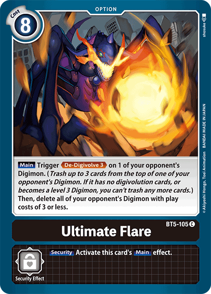 Ultimate Flare [BT5-105] [Battle of Omni] | Mindsight Gaming