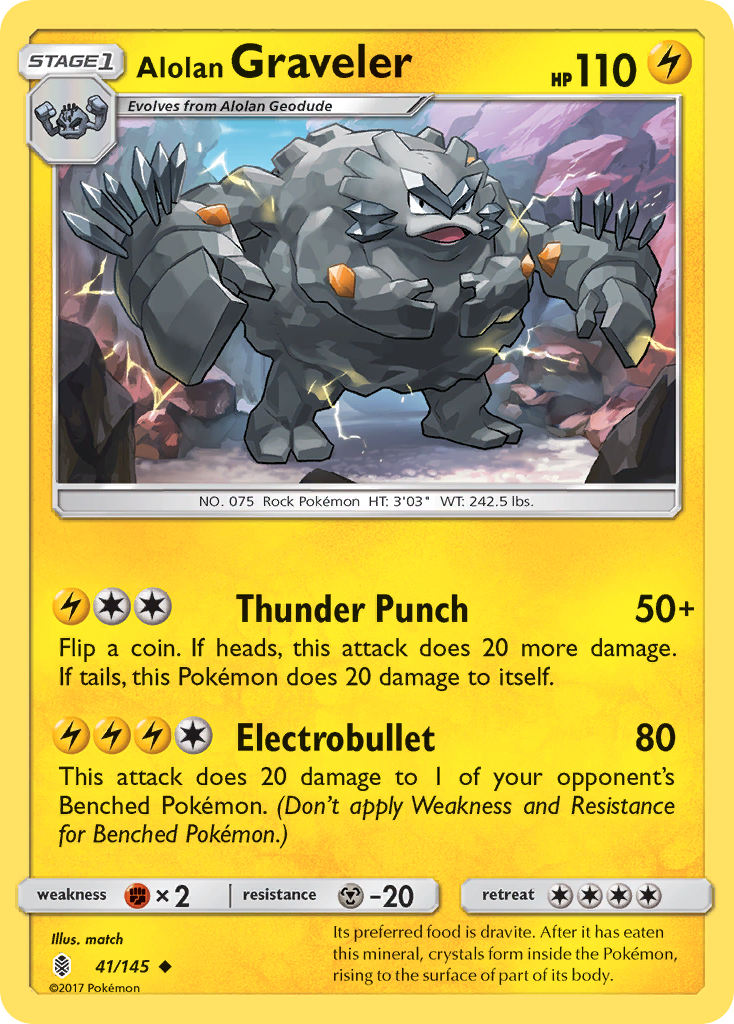 Alolan Graveler (41/145) [Sun & Moon: Guardians Rising] | Mindsight Gaming