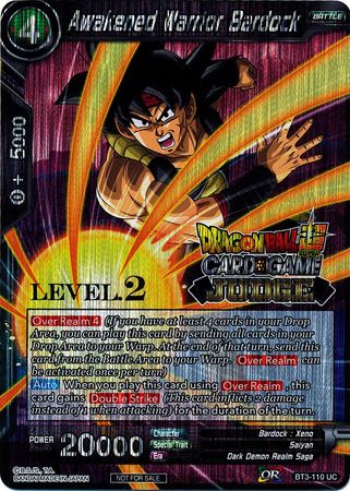 Awakened Warrior Bardock (Level 2) (BT3-110) [Judge Promotion Cards] | Mindsight Gaming