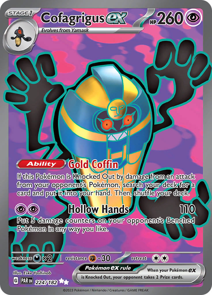 Cofagrigus ex (224/182) [Scarlet & Violet: Paradox Rift] | Mindsight Gaming