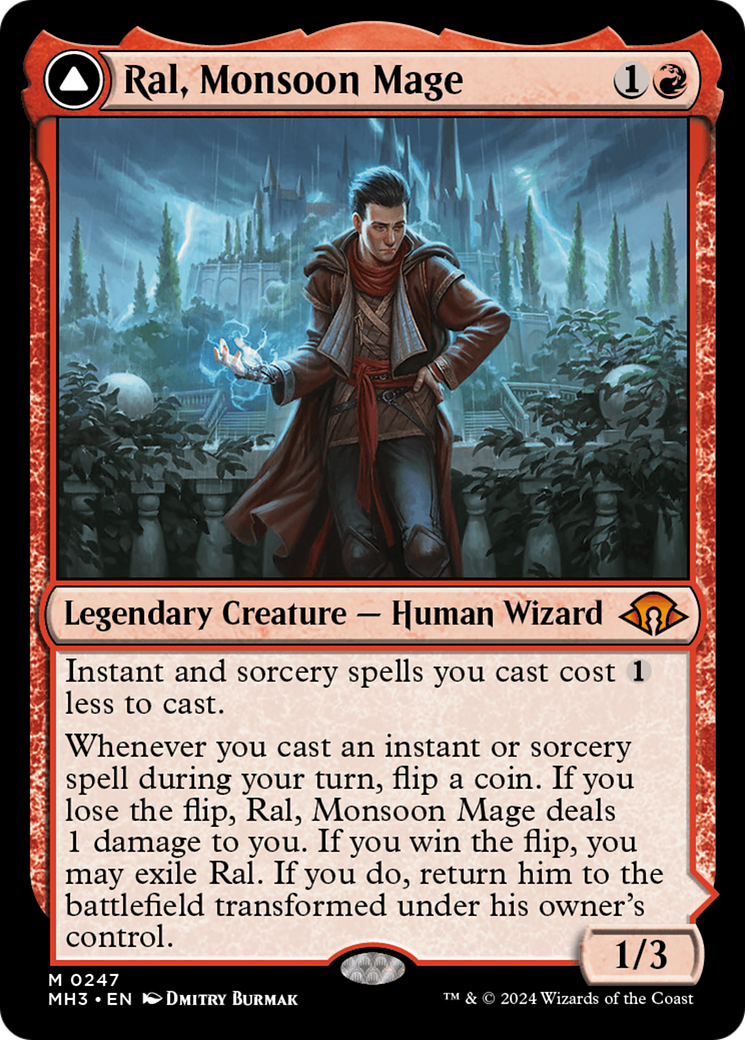 Ral, Monsoon Mage // Ral, Leyline Prodigy [Modern Horizons 3] | Mindsight Gaming