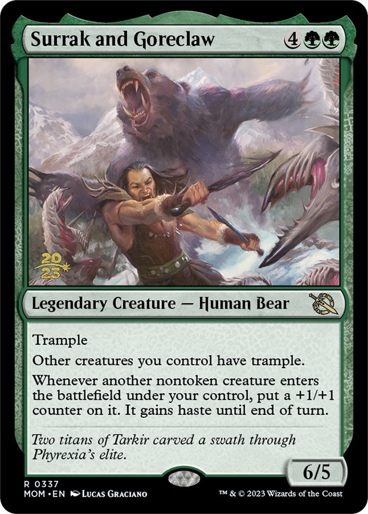 Surrak and Goreclaw [March of the Machine Prerelease Promos] | Mindsight Gaming