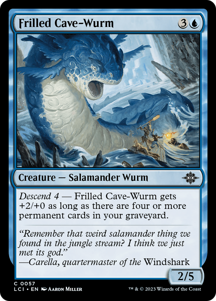 Frilled Cave-Wurm [The Lost Caverns of Ixalan] | Mindsight Gaming