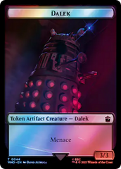 Dalek // Food (0057) Double-Sided Token (Surge Foil) [Doctor Who Tokens] | Mindsight Gaming