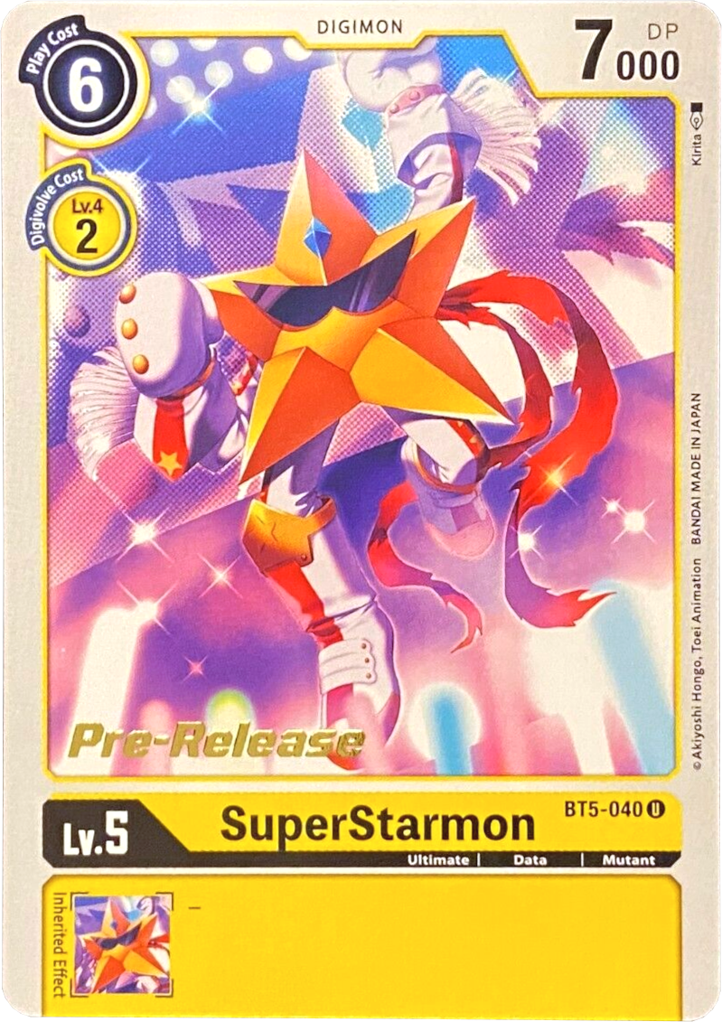 SuperStarmon [BT5-040] [Battle of Omni Pre-Release Promos] | Mindsight Gaming