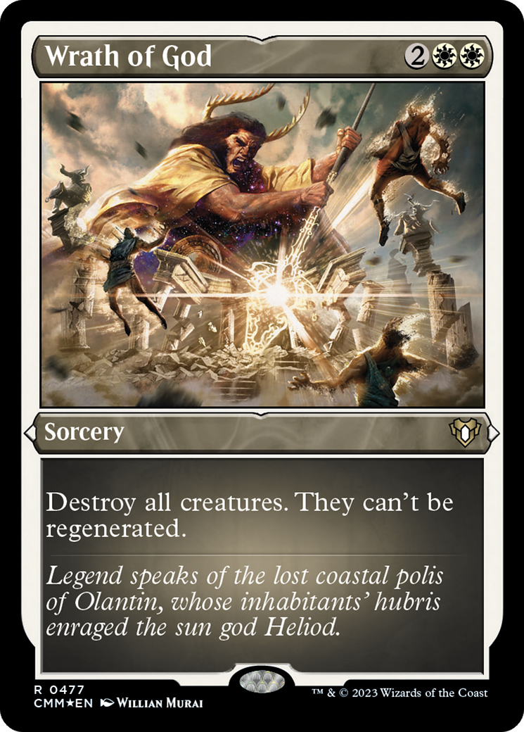 Wrath of God (Foil Etched) [Commander Masters] | Mindsight Gaming