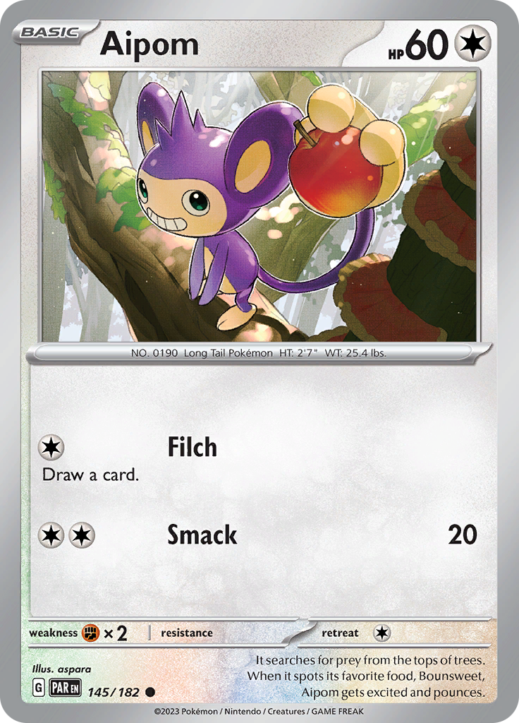 Aipom (145/182) [Scarlet & Violet: Paradox Rift] | Mindsight Gaming