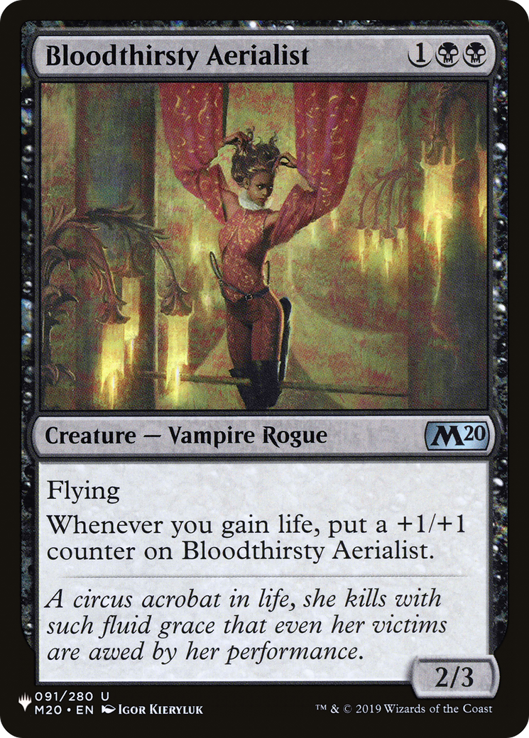 Bloodthirsty Aerialist [The List Reprints] | Mindsight Gaming