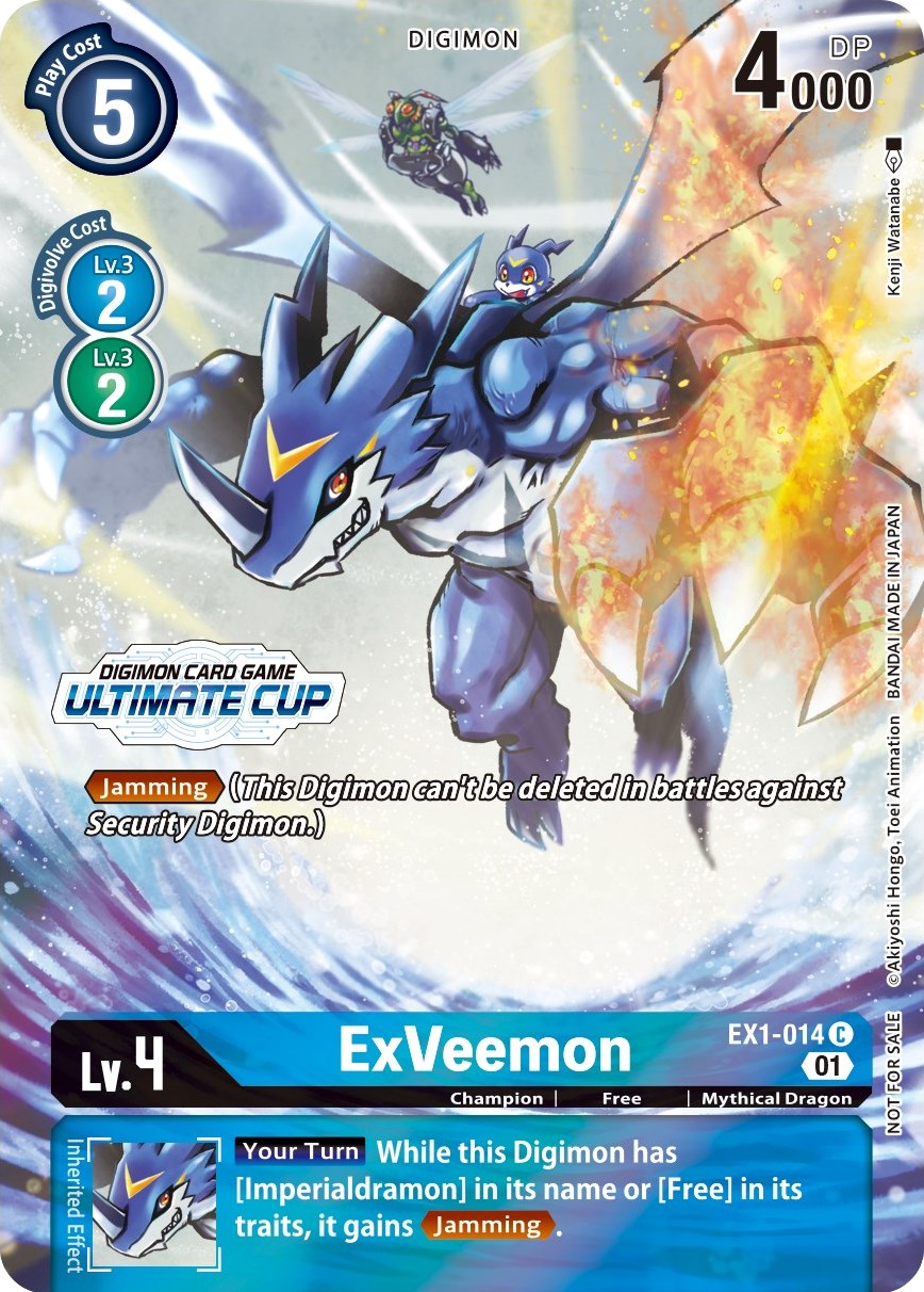 ExVeemon [EX1-014] (April Ultimate Cup 2022) [Classic Collection Promos] | Mindsight Gaming