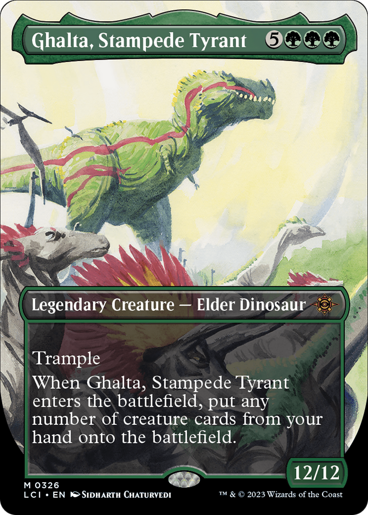 Ghalta, Stampede Tyrant (Borderless) [The Lost Caverns of Ixalan] | Mindsight Gaming