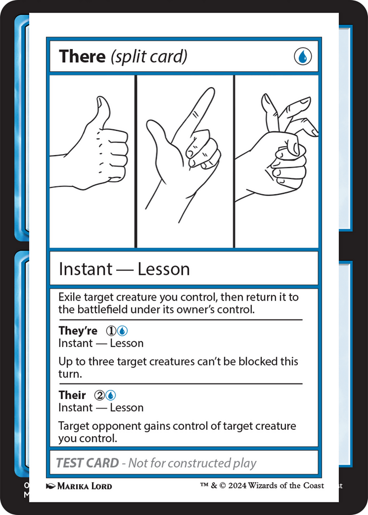 There (Split Card) [Mystery Booster 2 Playtest Cards] | Mindsight Gaming