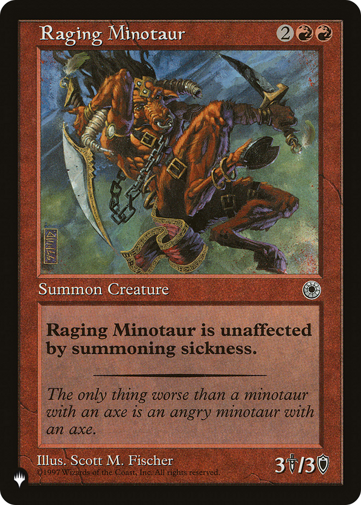 Raging Minotaur [The List Reprints] | Mindsight Gaming