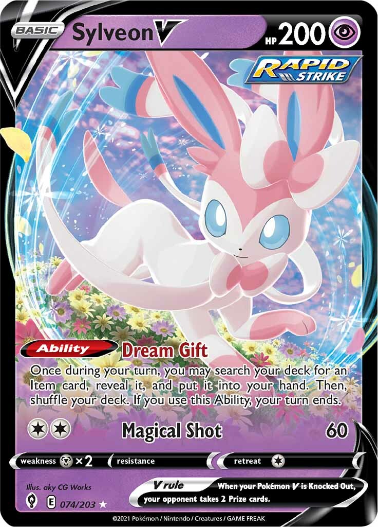 Sylveon V (074/203) [Sword & Shield: Evolving Skies] | Mindsight Gaming