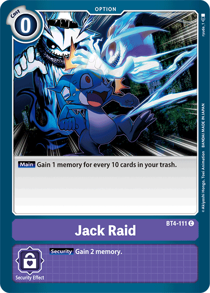 Jack Raid [BT4-111] [Great Legend] | Mindsight Gaming