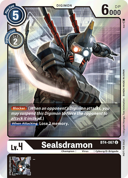 Sealsdramon [BT4-067] (Event Pack) [Great Legend Promos] | Mindsight Gaming