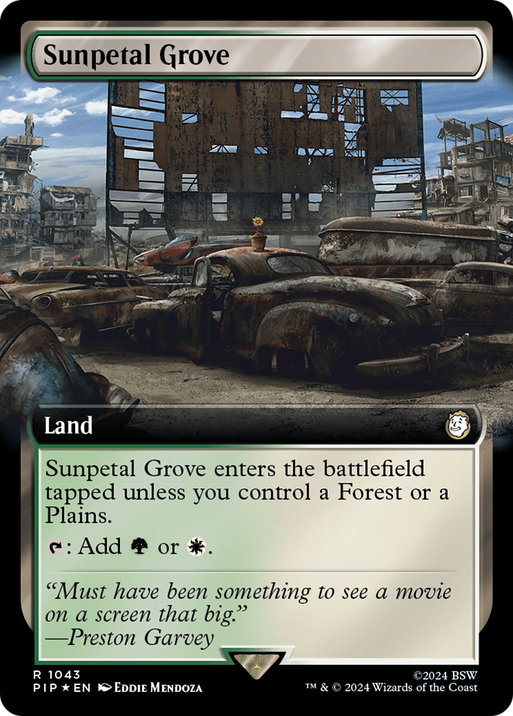 Sunpetal Grove (Extended Art) (Surge Foil) [Fallout] | Mindsight Gaming