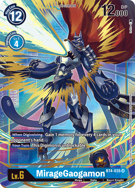 MirageGaogamon [BT4-035] (Alternate Art) [Great Legend] | Mindsight Gaming