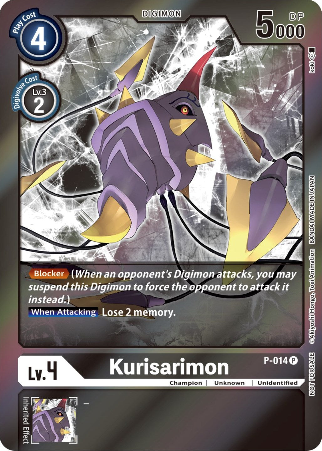 Kurisarimon [P-014] (Event Pack 3) [Promotional Cards] | Mindsight Gaming