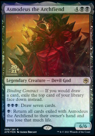 Asmodeus the Archfiend [Dungeons & Dragons: Adventures in the Forgotten Realms Prerelease Promos] | Mindsight Gaming