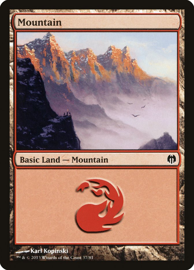 Mountain (37) [Duel Decks: Heroes vs. Monsters] | Mindsight Gaming