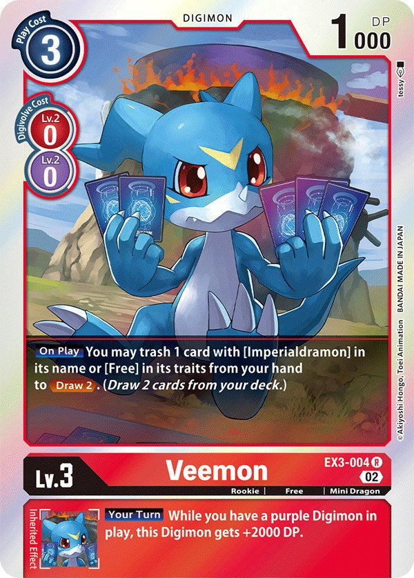 Veemon [EX3-004] [Draconic Roar] | Mindsight Gaming