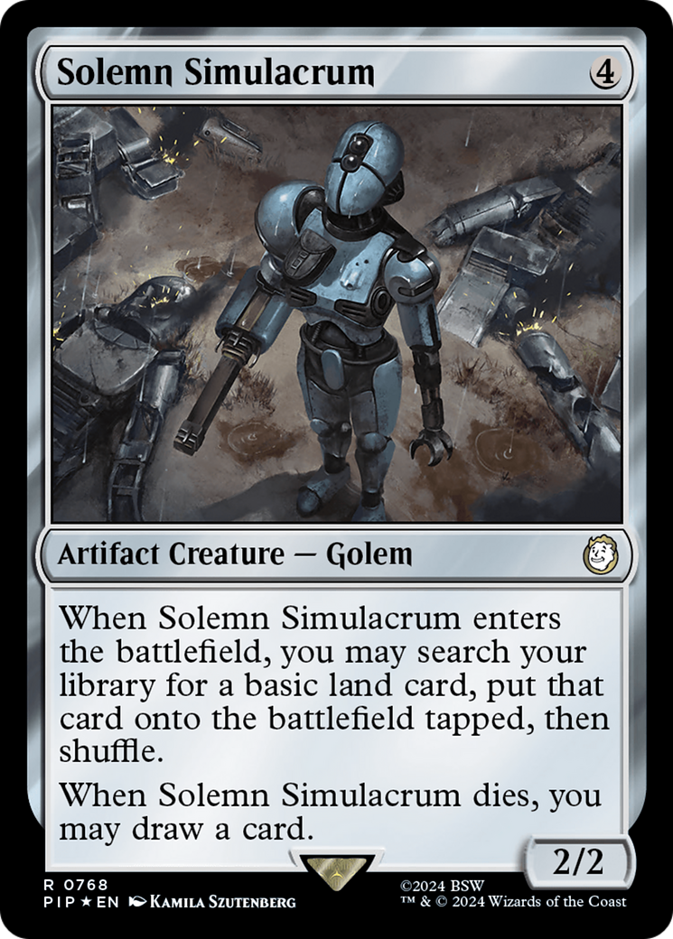 Solemn Simulacrum (Surge Foil) [Fallout] | Mindsight Gaming