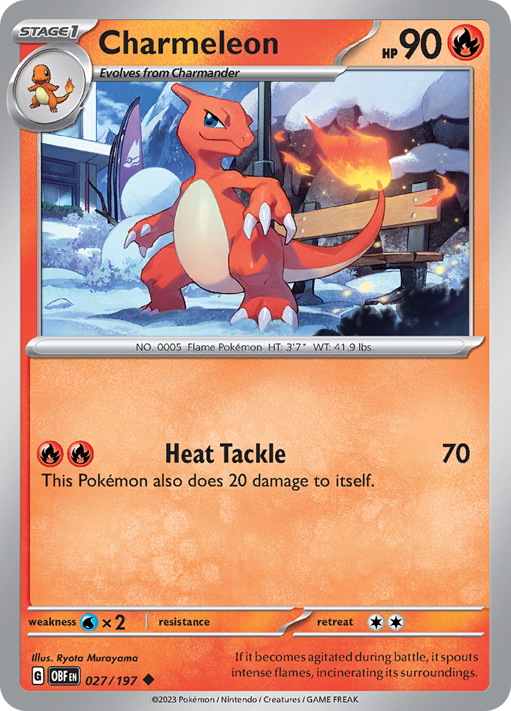 Charmeleon (027/197) [Scarlet & Violet: Obsidian Flames] | Mindsight Gaming